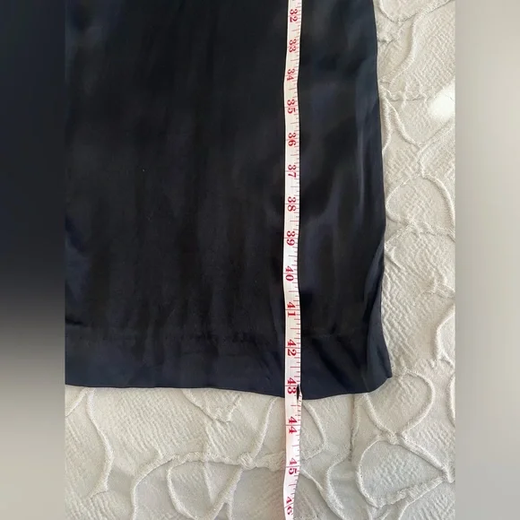 SOLD** Zara Womens Black Satin Wide-Leg Pants Size S (0585) - Picture 9 of 13